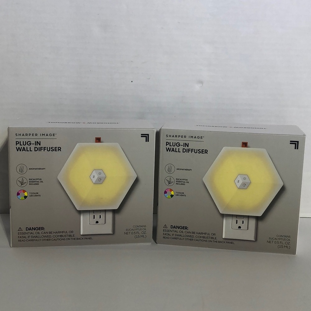 Sharper Image Night Light Plug-In Wall Diffuser